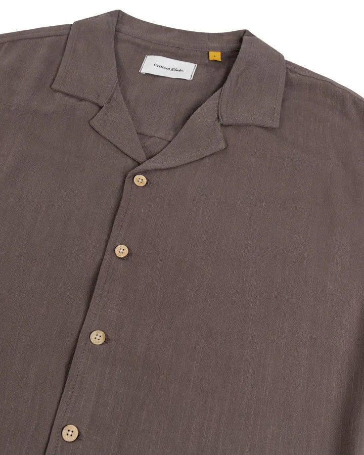 Ernie Linen Resort Shirt - Brown
