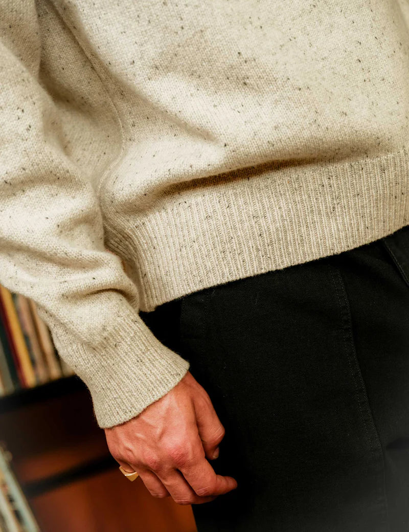 Fred Crew Wool Knit - Oatmeal