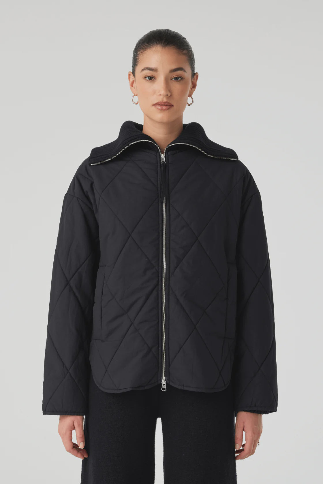 Reece Quilted Jacket - Black
