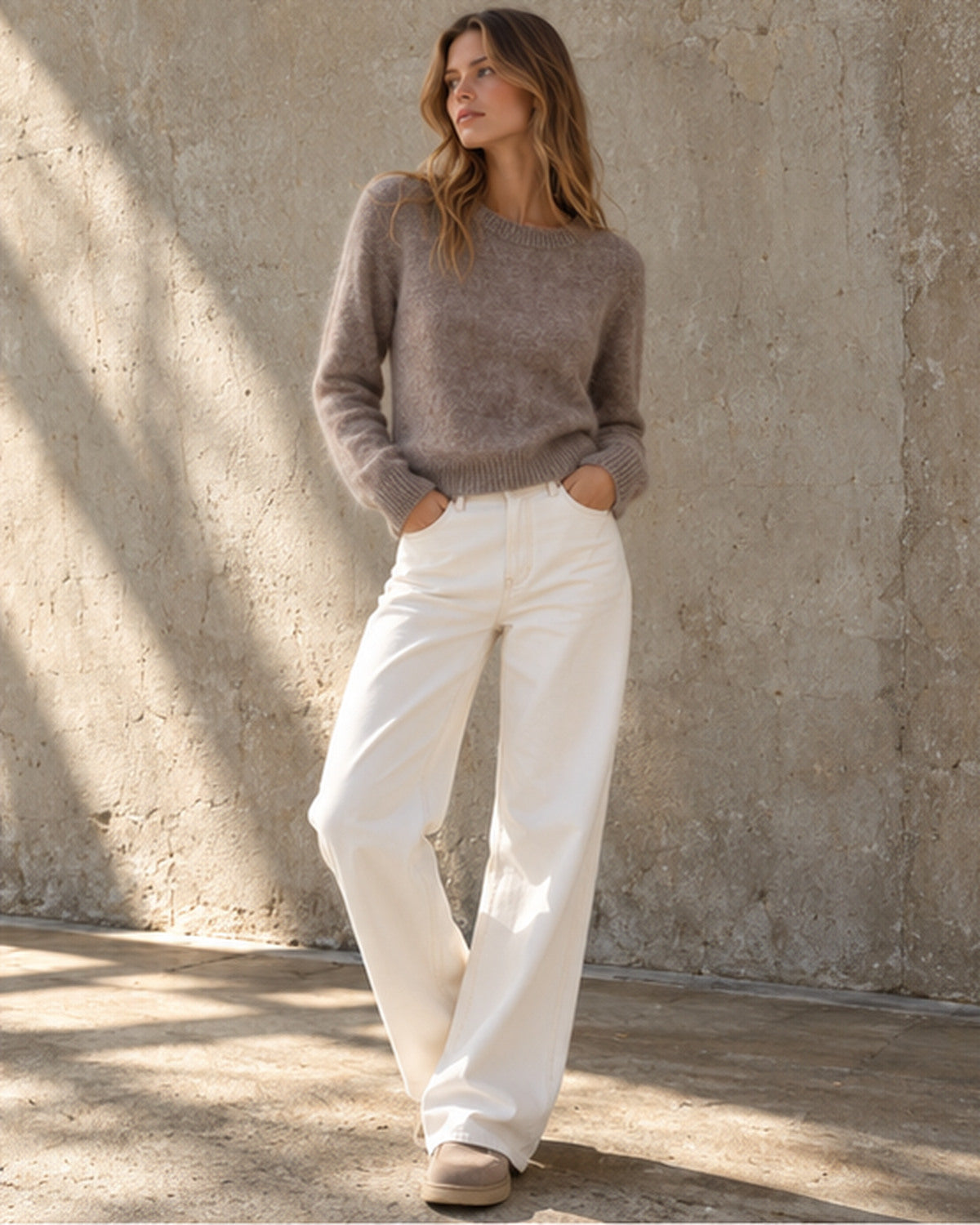 Cashmere Blended Knit - Soil