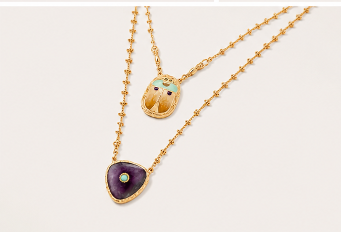 Scaramouche Scapular Necklace - Beetle