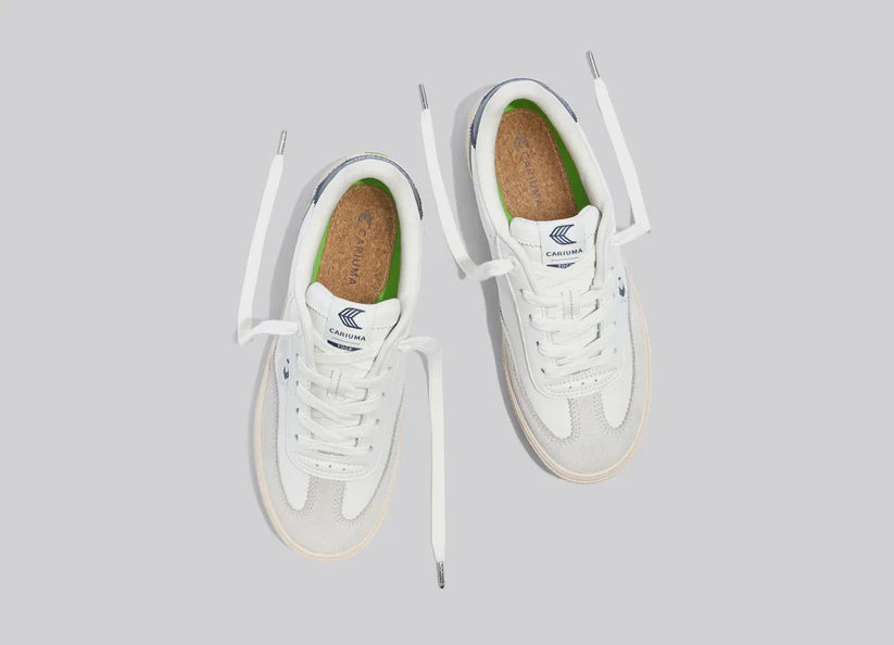 Unisex TOCA Leather & Suede - White / Navy