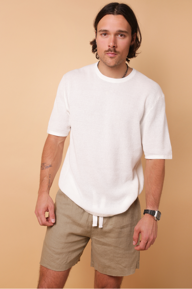 Soft Knit Tee - White