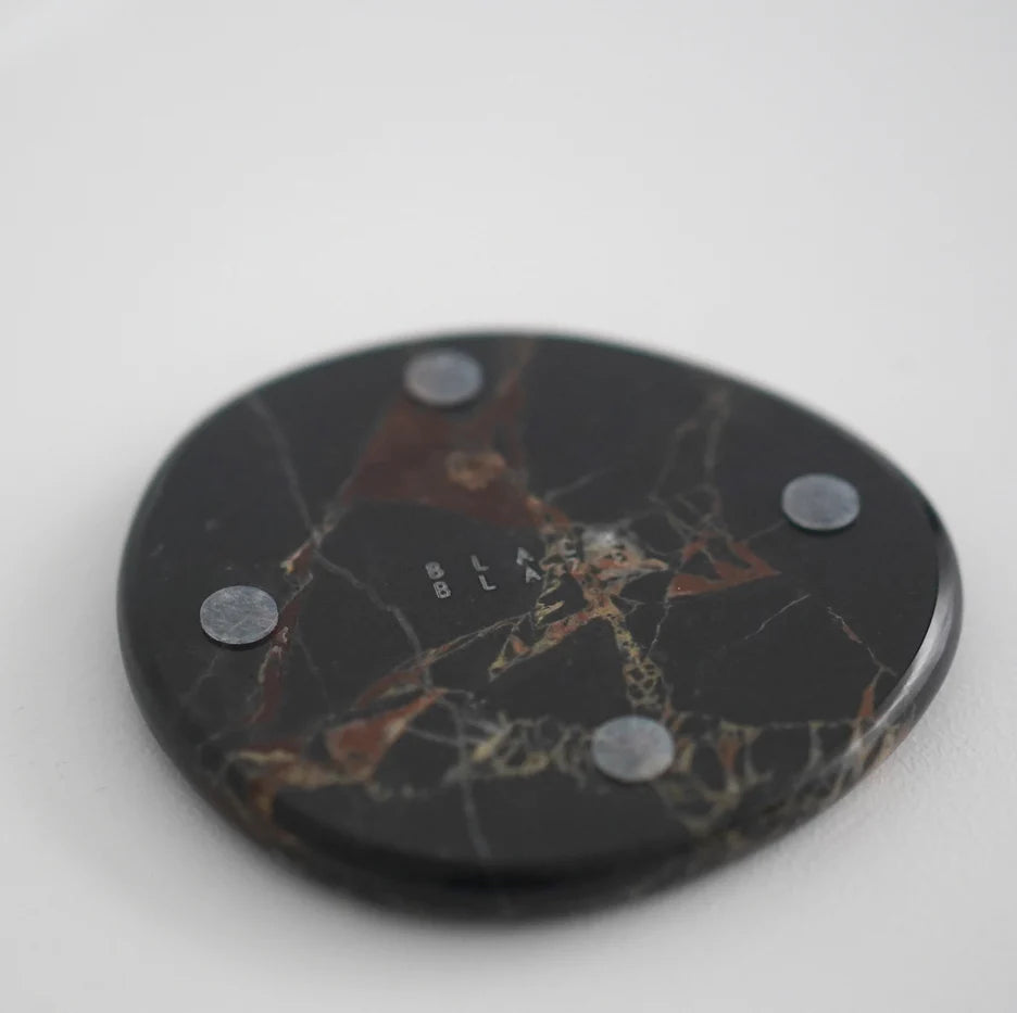 Stone Coaster Set - Black Stone