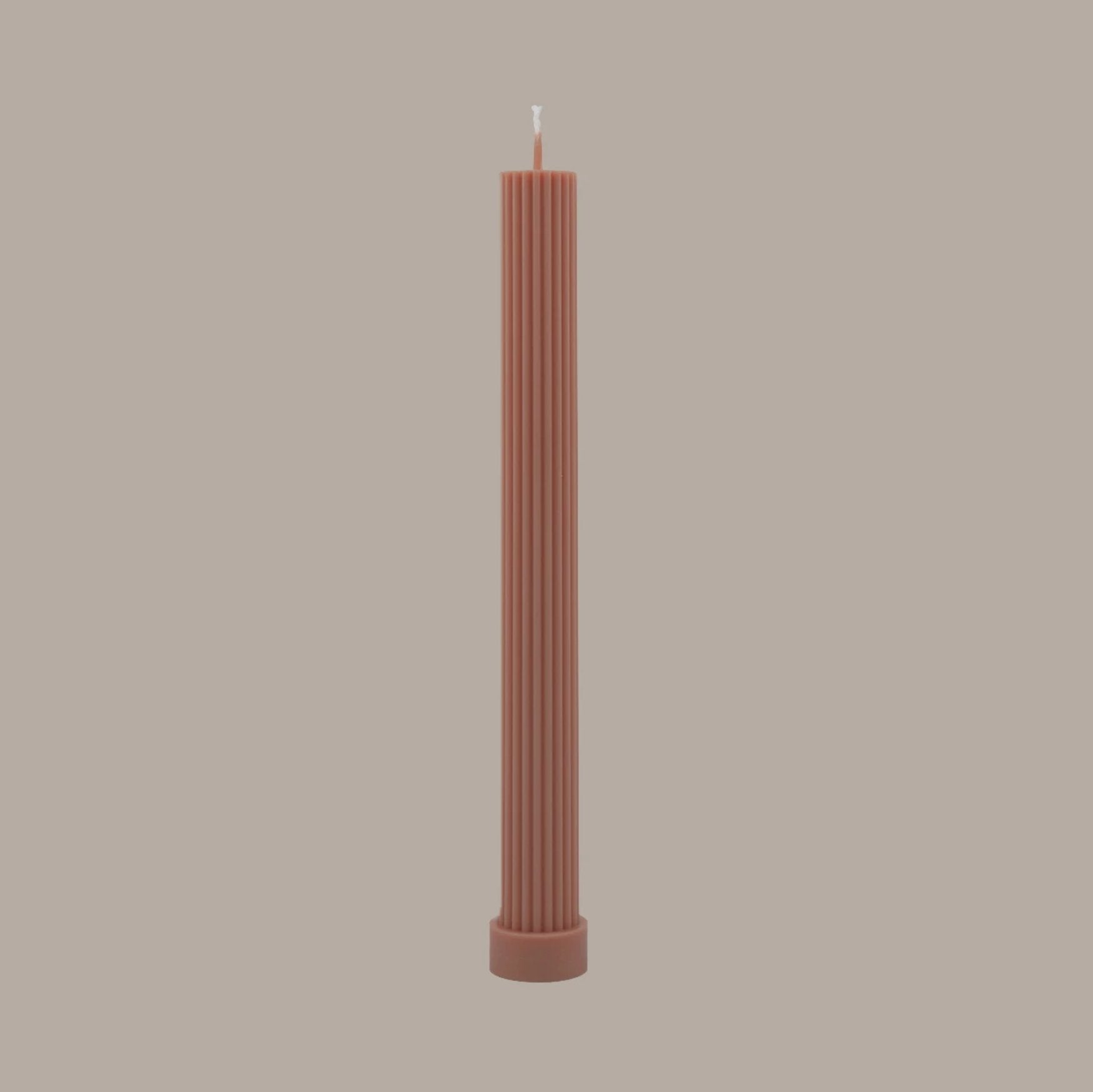 Column Pillar Candle Duo Peach